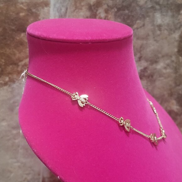 Park Lane Seven Bee Necklace Gold Tone - Picture 7 of 10